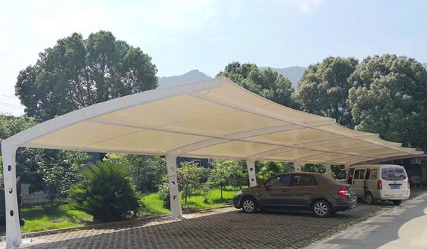 預應力因素影響充電樁膜結構建筑造型